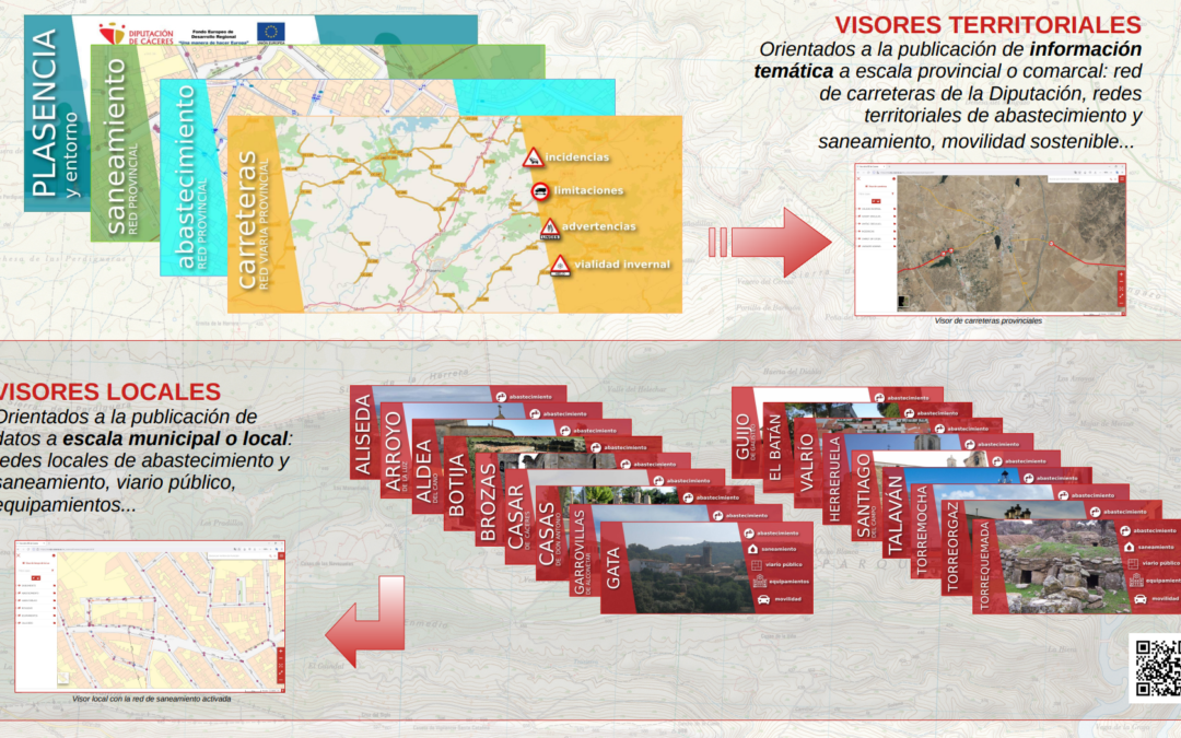 Publicación de nueva cartografía temática de municipios y Plan de Movilidad Urbano Sostenible de Plasencia y entorno.