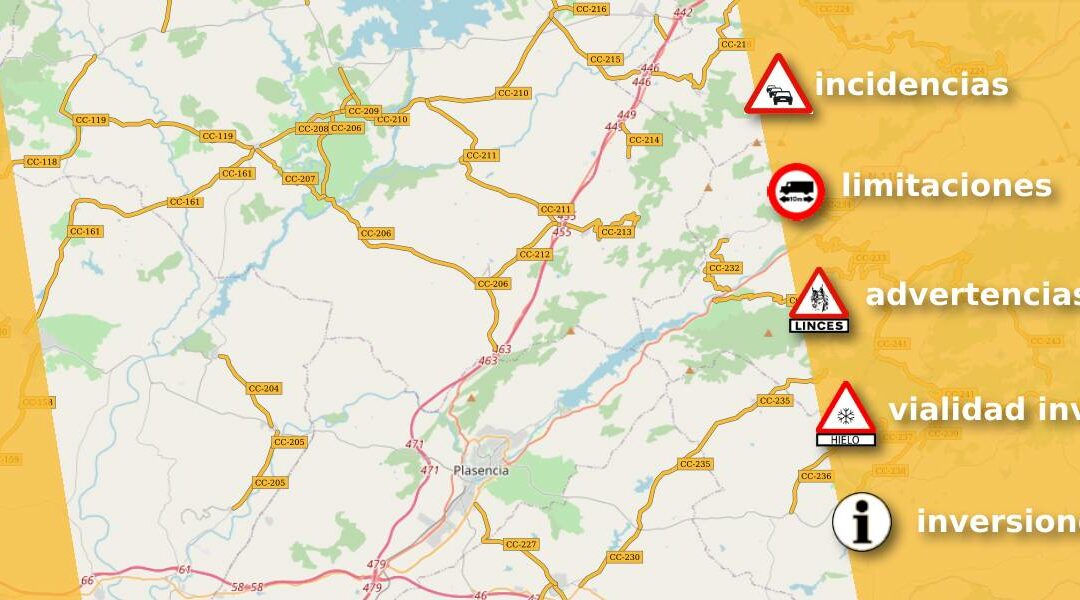 Carreteras de la Diputación de Cáceres